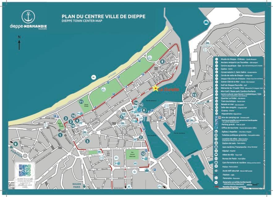 La Dunette - Splendide Vue Port Avec Les Bateaux Dieppe Exteriör bild