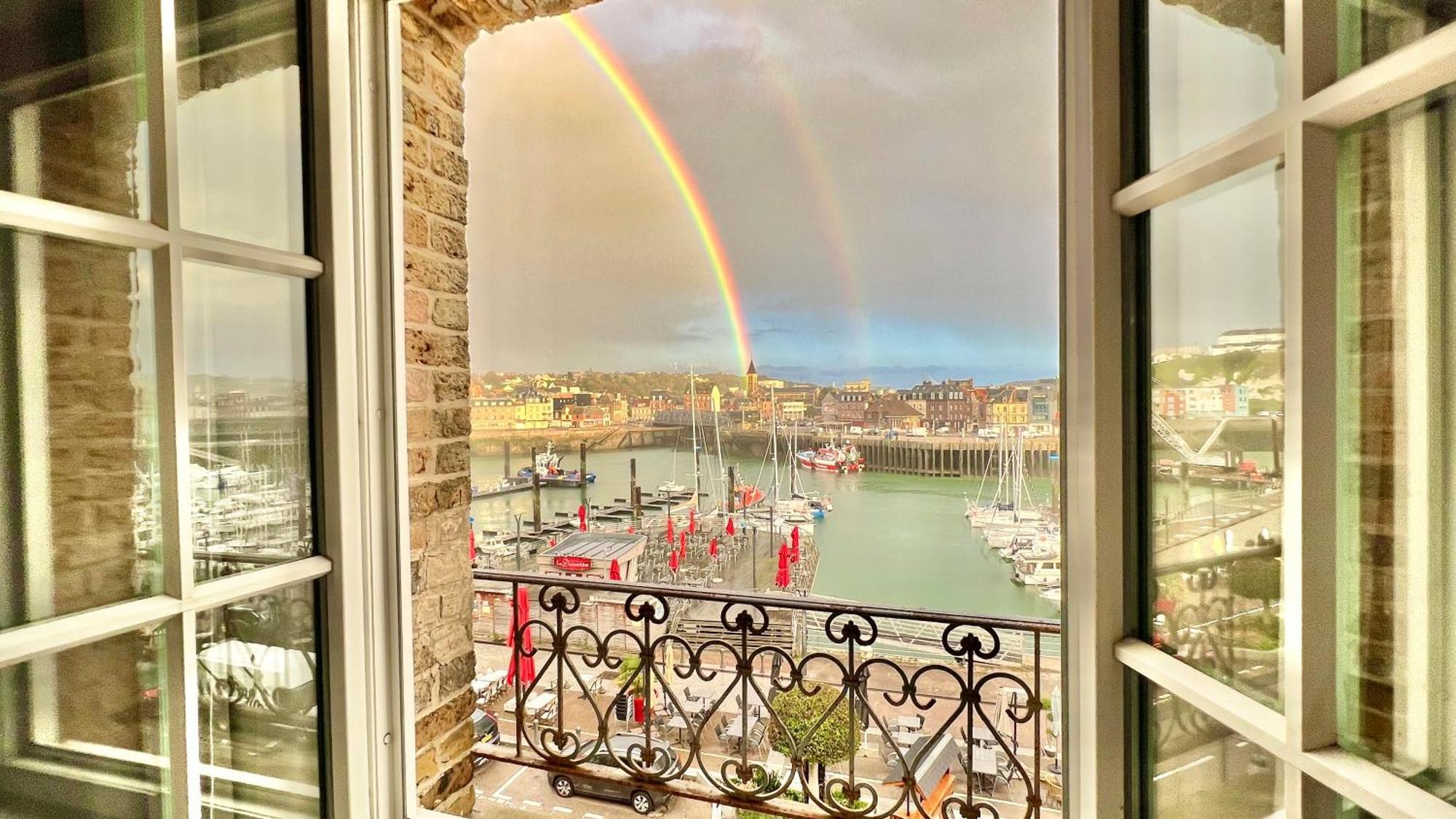 La Dunette - Splendide Vue Port Avec Les Bateaux Dieppe Exteriör bild
