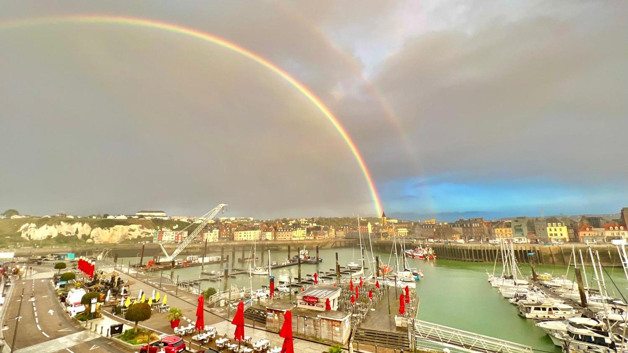 La Dunette - Splendide Vue Port Avec Les Bateaux Dieppe Exteriör bild