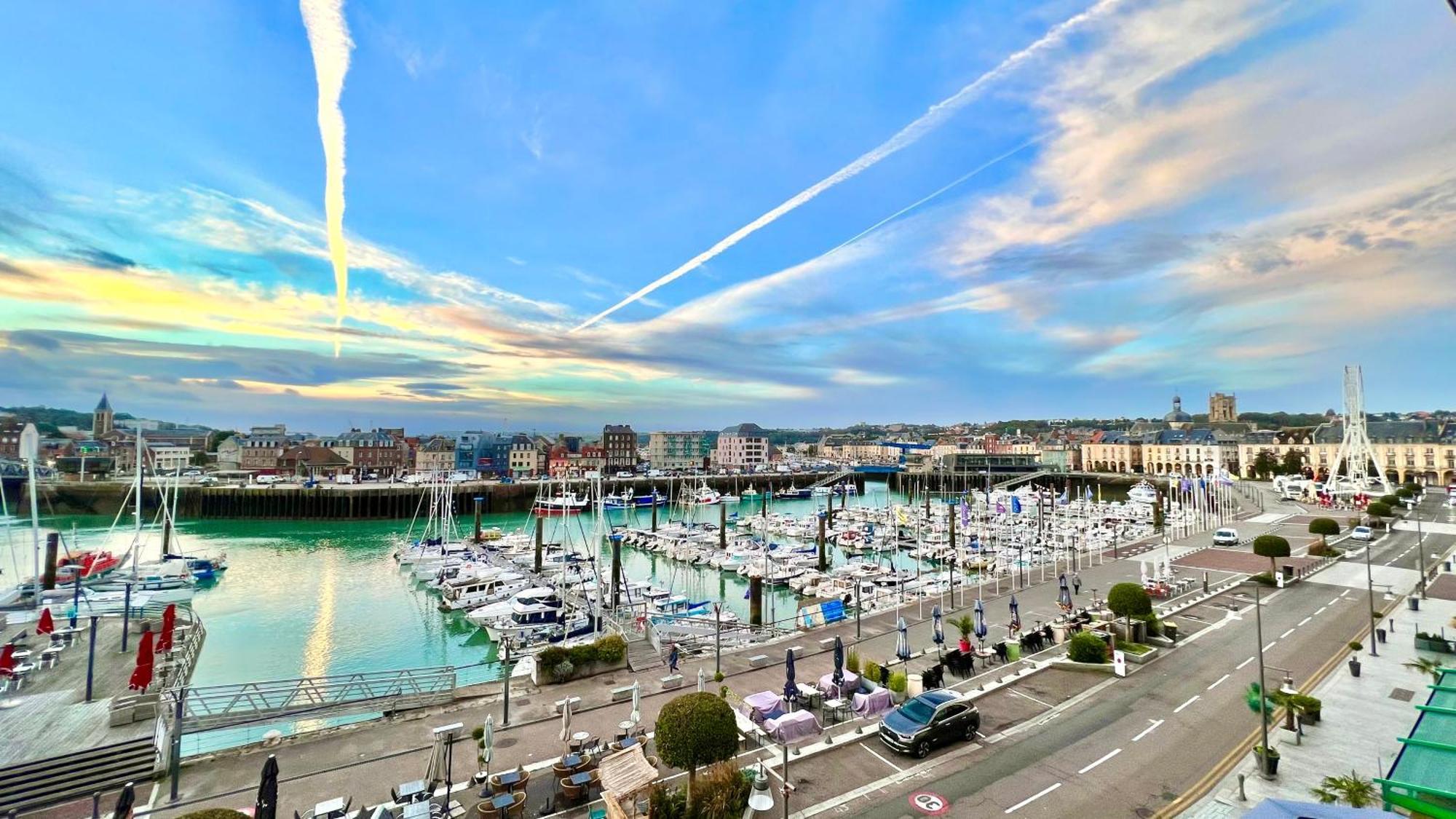 La Dunette - Splendide Vue Port Avec Les Bateaux Dieppe Exteriör bild